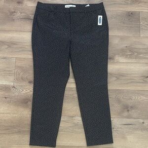 Old Navy‎ Pixie High-Rise Pants Size 16 Black Polka Dot NWT Office Work